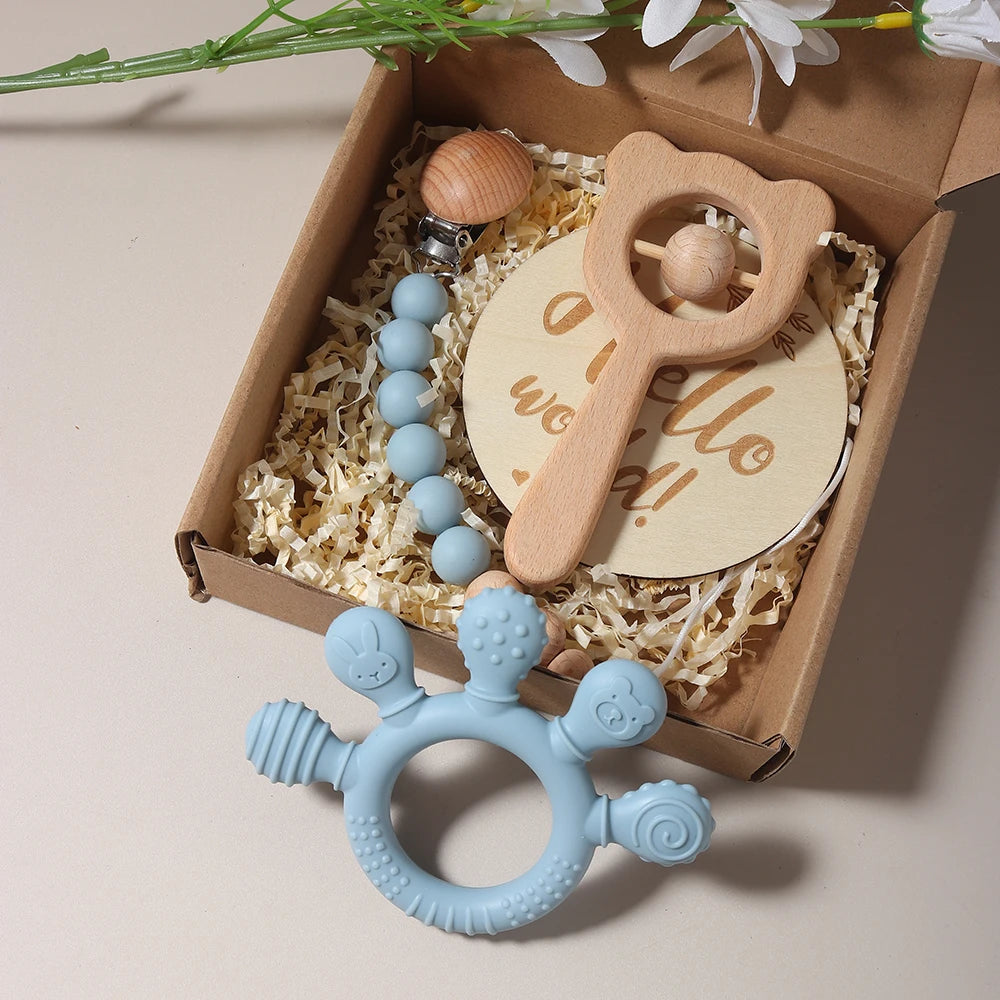 4-Piece New-born Teether Set