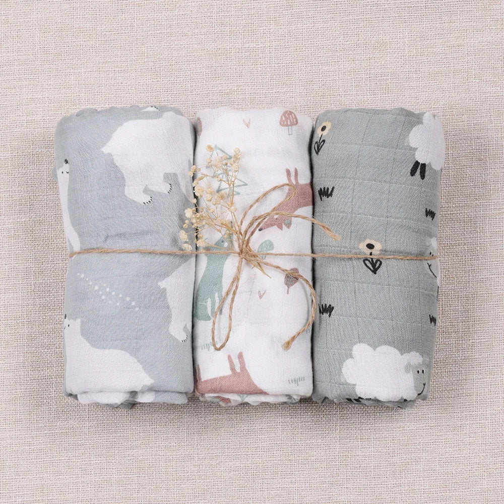 3 Piece Muslin Cloths