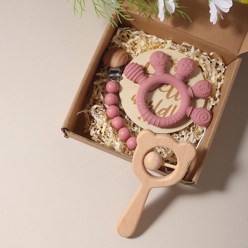 4-Piece New-born Teether Set