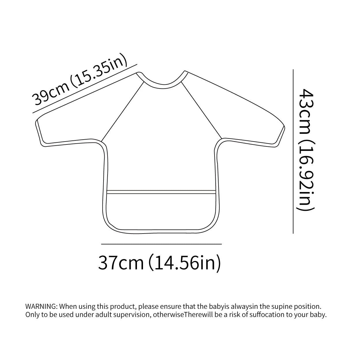 Long Sleeve Waterproof Bib