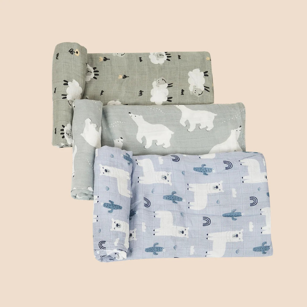 3 Piece Muslin Cloths