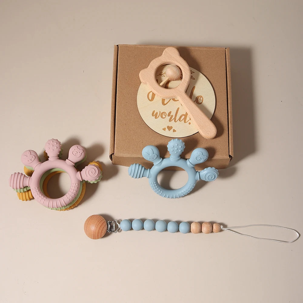 4-Piece New-born Teether Set
